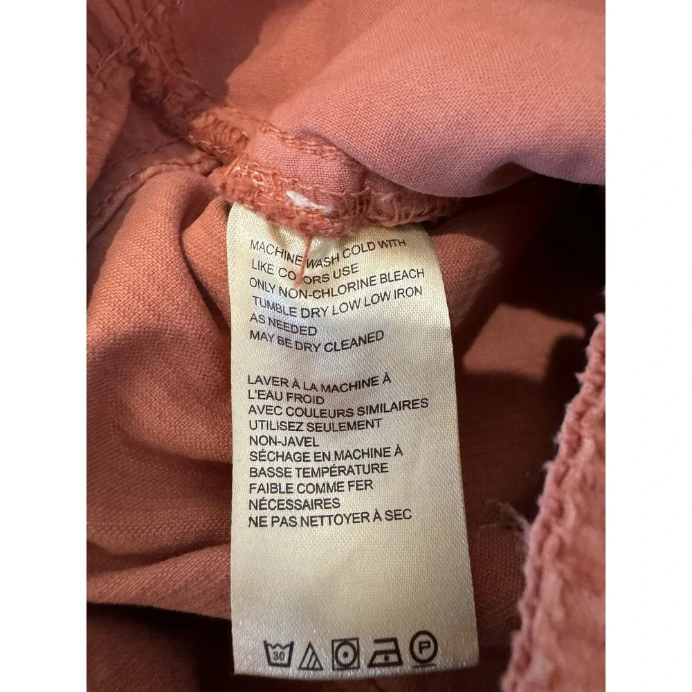 Free People Womens Sz 0/4 Corduroy Mini‎ Skirt Orange70s Retro Cottagecore Indie
